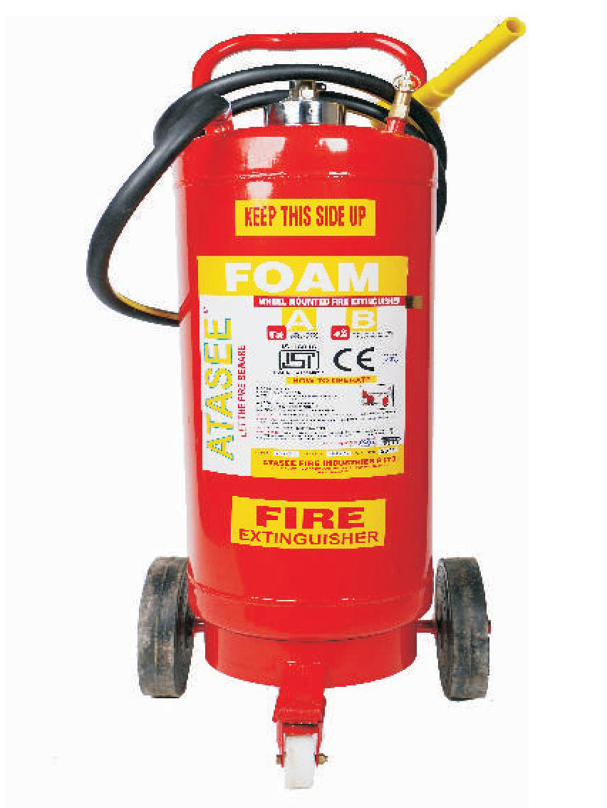 TROLLY MOUNTED AFFF FOAM FIRE EXTINGUISHER