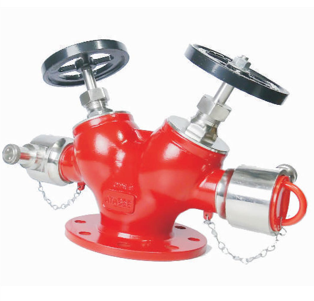 DOUBLE OUTLET LANDING VALVES