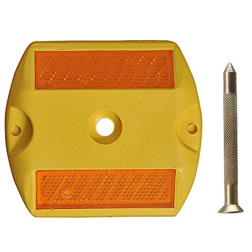 Reflective Studs Road Safety Base with Reflector and Nail